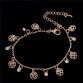 Pretty Flower Charm  Gold-Color  Leg Fashion Foot Chain Ankle Bracelet Special Fashion Gift Jewelry Accessories