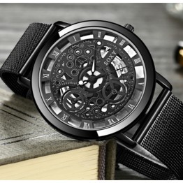 Amazing Golden Silver Luxury Retro Hollow Steel Wrist Watch Special Fashion Gift Jewelry Accessories