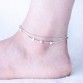 Beautiful Stars and Beads Women's Geometric Triangular Heart Chain Anklets Special Fashion Gift Jewelry Accessories