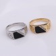 Bold Classic Gold Color Rhinestone Black Enamel  Ring Special Fashion Gift Jewelry Accessories