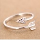 Lively Silver Plated Arrow crystal Women s Adjustable Ring Special Fashion Gift Jewelry Accessories32762576567