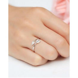 Lively Silver Plated Arrow crystal Women's Adjustable Ring Special Fashion Gift Jewelry Accessories