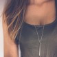 Sensational Long Stick metal long Chain strip Pendant choker Necklace Special Fashion Gift Jewelry Accessories
