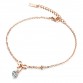 Delightful Rose Gold color Stainless Steel Bow-knot Woman s Inlaid Cubic Zirconia Extended Link Chain Anklet Special Fashion Gift Jewelry Accessories32766143284