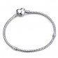 Authentic Silver Plated Snake Chain Women's Bangle Bracelet Special Fashion Gift Jewelry Accessories
