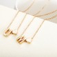 Beautifully Personalized Tiny Gold-Letter Name-Initials Necklace Jewelry