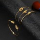 Wonderful Leaf Knot Hand Cuff Link Women s Gold Chain Charm Bangle Bracelet Special Fashion Gift Jewelry Accessories32866535585