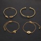 Wonderful Leaf Knot Hand Cuff Link Women s Gold Chain Charm Bangle Bracelet Special Fashion Gift Jewelry Accessories32866535585