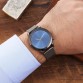 Striking Blue Glass Stainless Steel Men s Clock Quartz Casual Wrist Watch Special Fashion Gift Jewelry Accessories32953927000