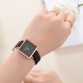 Delicate Square Quartz Clock White Contracted Leather Strap Women's  Bracelet Wrist Watch Special Fashion Gift Jewelry Accessories