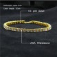 Bling Crystal Gold/Silver Iced Out 1 Row Rhinestones Chain  Bracelet Special Fashion Gift Jewelry Accessories