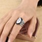 Mystical Vintage Bohemian Boho Silver Big Stone Women's Ring Special Fashion Gift Jewelry Accessories