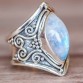Mystical Vintage Bohemian Boho Silver Big Stone Women s Ring Special Fashion Gift Jewelry Accessories32860078968
