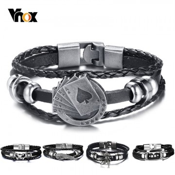 Splendid Vintage Women s Men s Multi-Layer Braided Leather Bracelet Special Fashion Gift Jewelry Accessories32851169507
