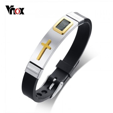 Daring Silicone Adjustable Cross Bracelet Jewelry32864542467