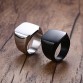 Masculine Power Smooth Men's Black Rock Punk Cool Fashion Individuality Signet Ring  Special Fashion Gift Jewelry Accessories