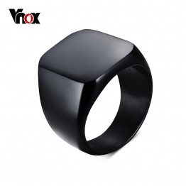 Masculine Power Smooth Men's Black Rock Punk Cool Fashion Individuality Signet Ring  Special Fashion Gift Jewelry Accessories
