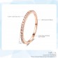 Exceptional Concise Classical Multi-color Mini Cubic Zirconia Rose Gold Color Ring Special Fashion Gift Jewelry Accessories
