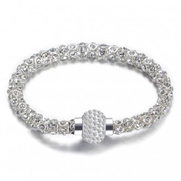 Gorgeous Silver Crystal Bracelet  Jewelry