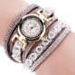 Beautiful Casual Alloy Quartz Rhinestone Leather Bracelet Wrist Watches Special Fashion Gift Jewelry Accessories