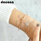Statement Bohemian Geometric Metal Gold Color Cactus Letter Knot Chain Bracelet Special Fashion Gift Jewelry Accessories32865202716