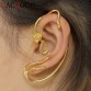 Stylish Trendy Alloy Rose Flower Gold Ear Cuff Female Clip on Earrings Special Fashion Gift Jewelry Accessories