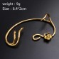 Stylish Trendy Alloy Rose Flower Gold Ear Cuff Female Clip on Earrings Special Fashion Gift Jewelry Accessories32845598565